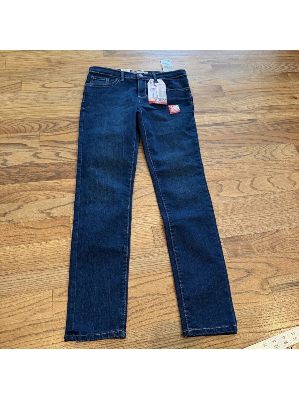 LEVI'S GIRLS 710 SUPER SKINNY STRETCH JEANS NEW 12 REG
